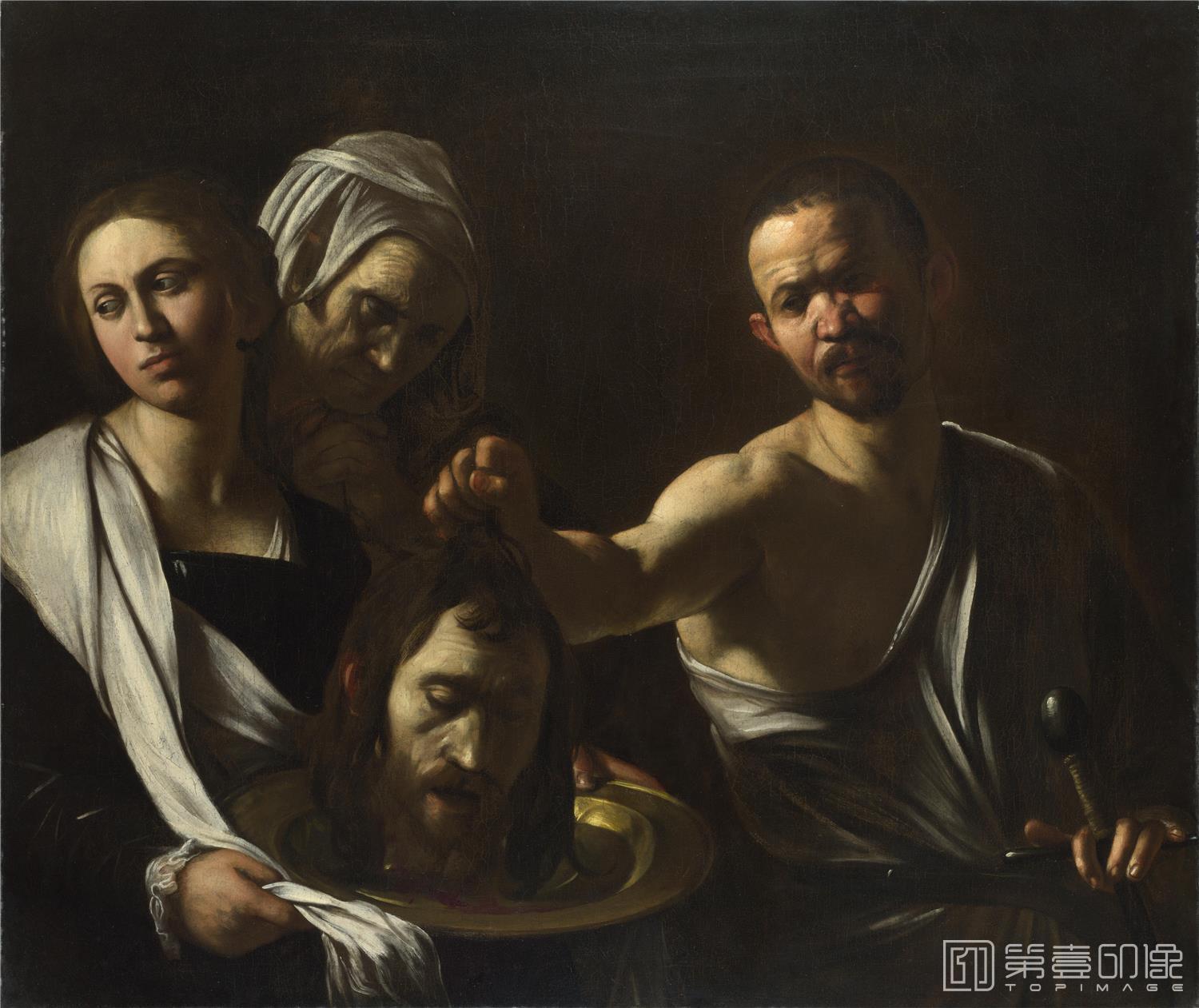 油画-大英博物馆藏画-Michelangelo Merisi da Caravaggio - Salome receives the Head of Saint John the Baptist-1742
